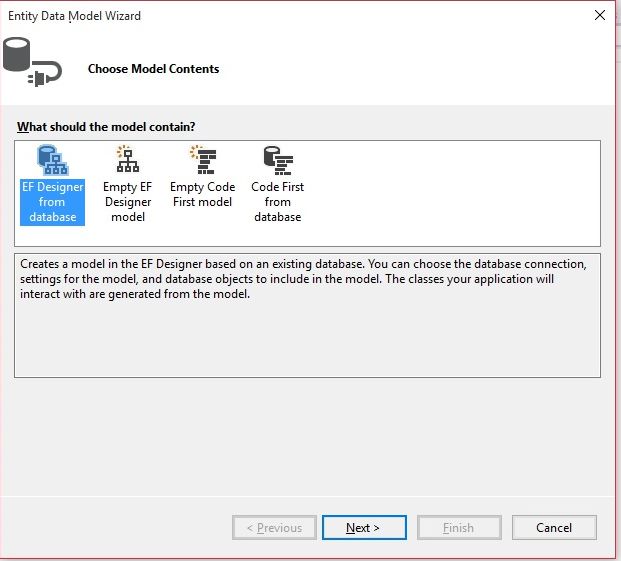 EF Designer from Database